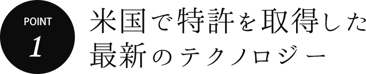 米国で特許を取得した最新のテクノロジー